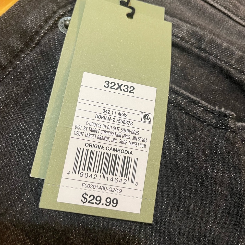 NWT Goodfellow & CO Total Flex Slim Black Jeans Size 32 - Picture 4 of 10